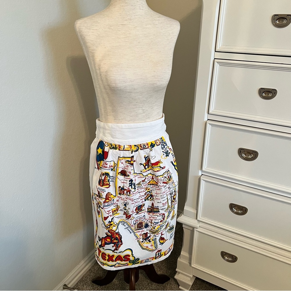 Retro Texas Waist Tie Half Apron